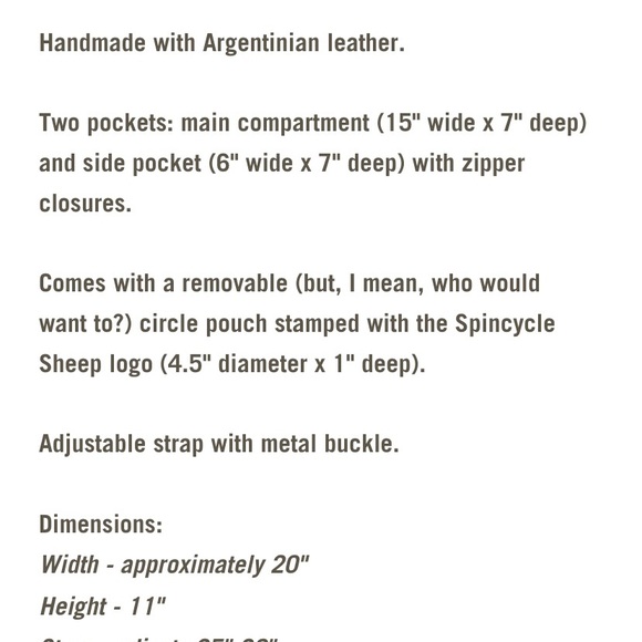 Joji & Co and Spincycle Yarns knitting bestie brown leather Fanny pack - Picture 9 of 9